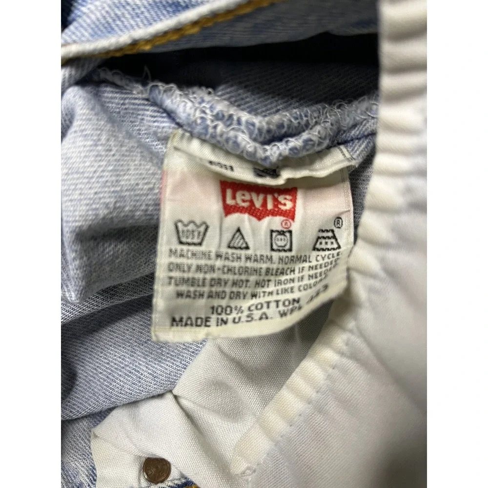 Vintage Levi's 501 Denim Jeans Men's Size 33x30 Blue Button Fly USA Made in 1995 - Picture 10 of 15